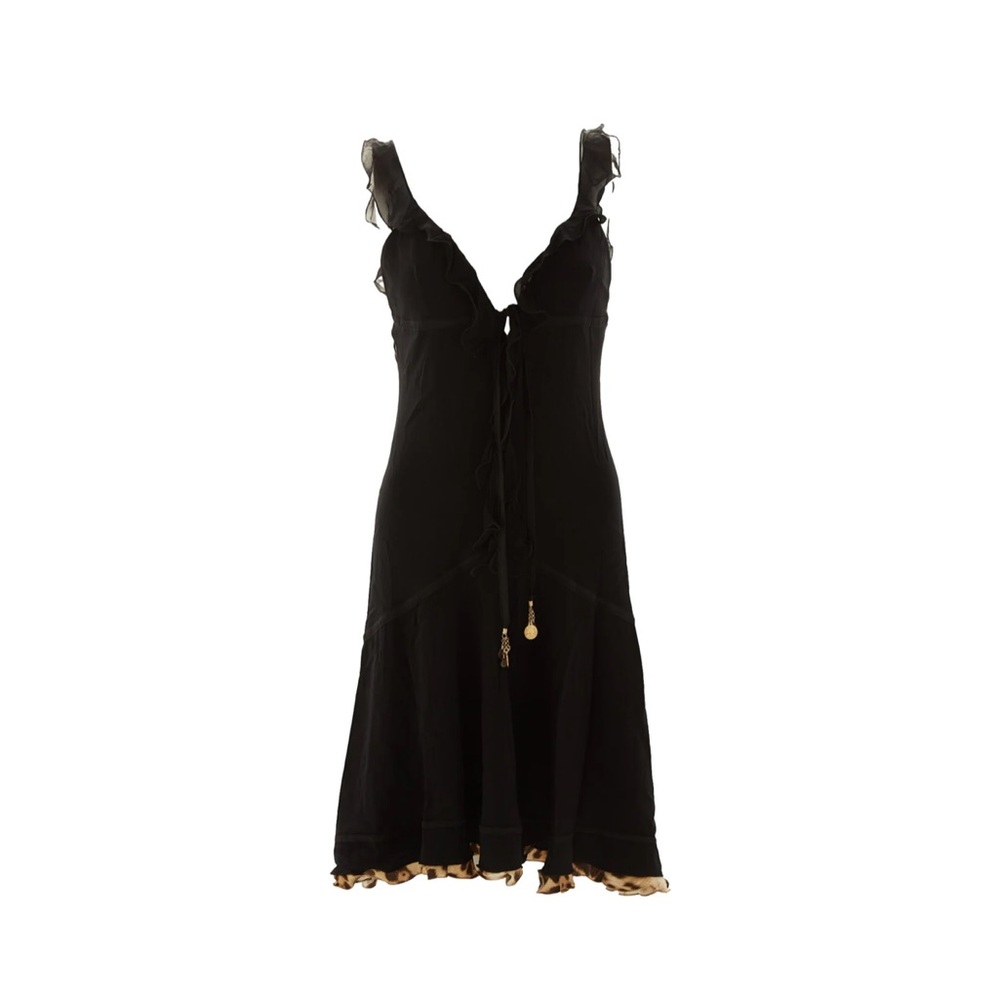 Roberto Cavalli Vintage Silk Siren Dress in Black - Picture 2 of 12